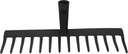 POPETPOP 14 Teeth Replacement Rake Head for Garden Cleaning and Soil Loosening Durable Carbon Steel Leaf Rake Tool Accessory Without Handle 13.38 X 3.14 X 3.14 Inches Random Style