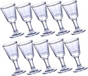 PRETYZOOM 10ml White Wine Glasses Small Liquor Cups Glass Liquor Goblet Highball Perfect for Parties and Weddings