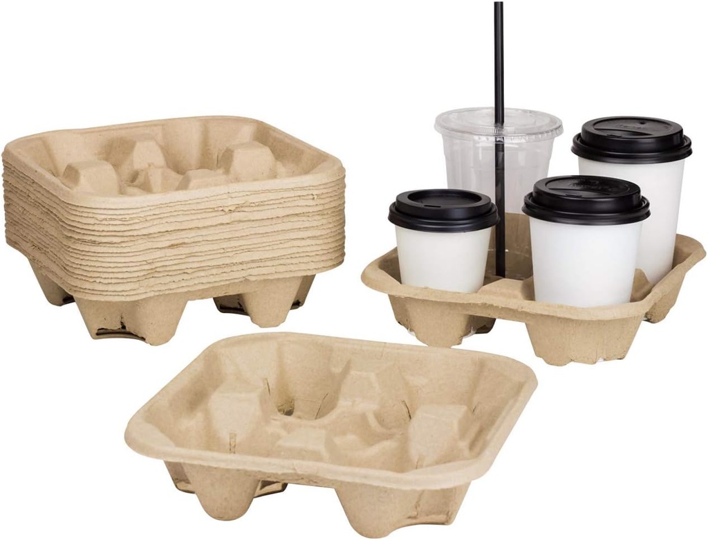 Karat C5000 4 Cups 8 oz. - 32 oz. Cup Holder (Case of 300)