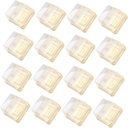 100pcs Food Packaging Boxes for Bread and Cake Lightweight Buckle Lid Design for Easy Storage and Carrying for Daily Use and Parties