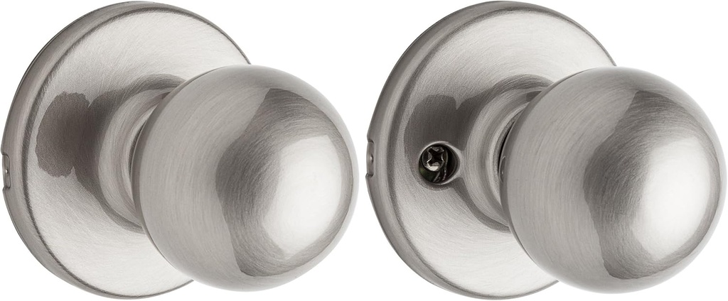 Kwikset 92001-095 Polo Passage Hall/Closet Knob in Satin Nickel