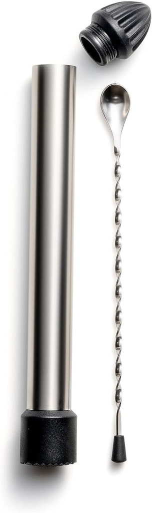 Outset Professional Cocktail Muddler, 3 in 1 Muddler, Stirrer, Juicer