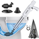 ‌Electric Toilet Plunger for Bathroom, High-Pressure Air Plunger, Heavy-Duty Clog Remover for Toilets, Toilet Drain Unclogger(White)
