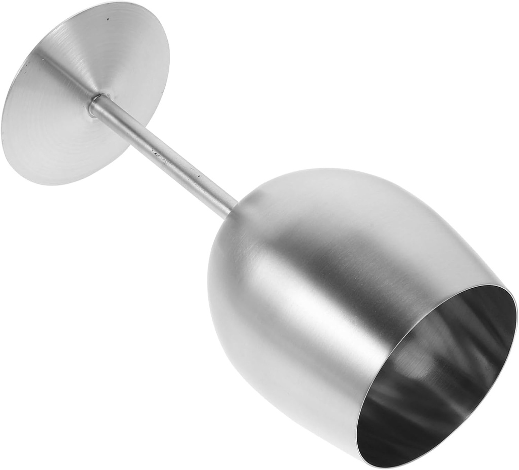 Stainless Steel Goblet Single Long Stemmed Wine Glass Perfect for Cocktails Red Wine
