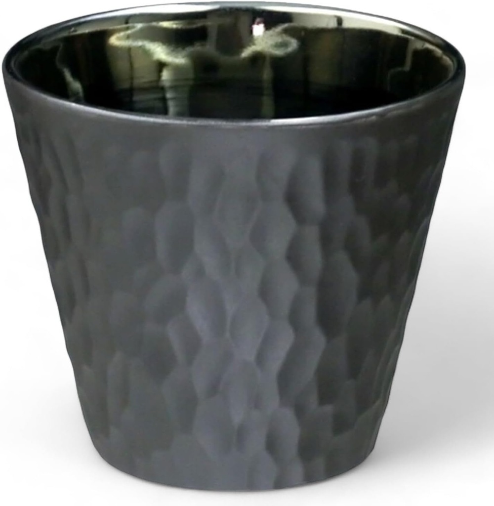 J-kitchens Select Cup (Glass) Rock Cup, Light Changing Black Mat, 10.1 fl oz (300 ml), Dishwasher Safe, Microwave Safe, Made in Japan