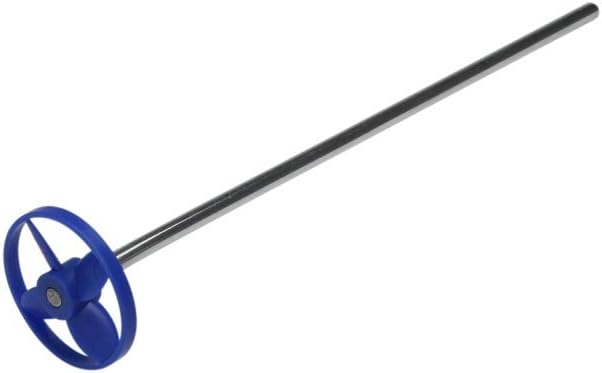 Warner Manufacturing 2" 1-Gallon Plastic Paint Mixer, 9-1/2" Round Metal Shaft, Fits 3/8" Drill, 447,blue