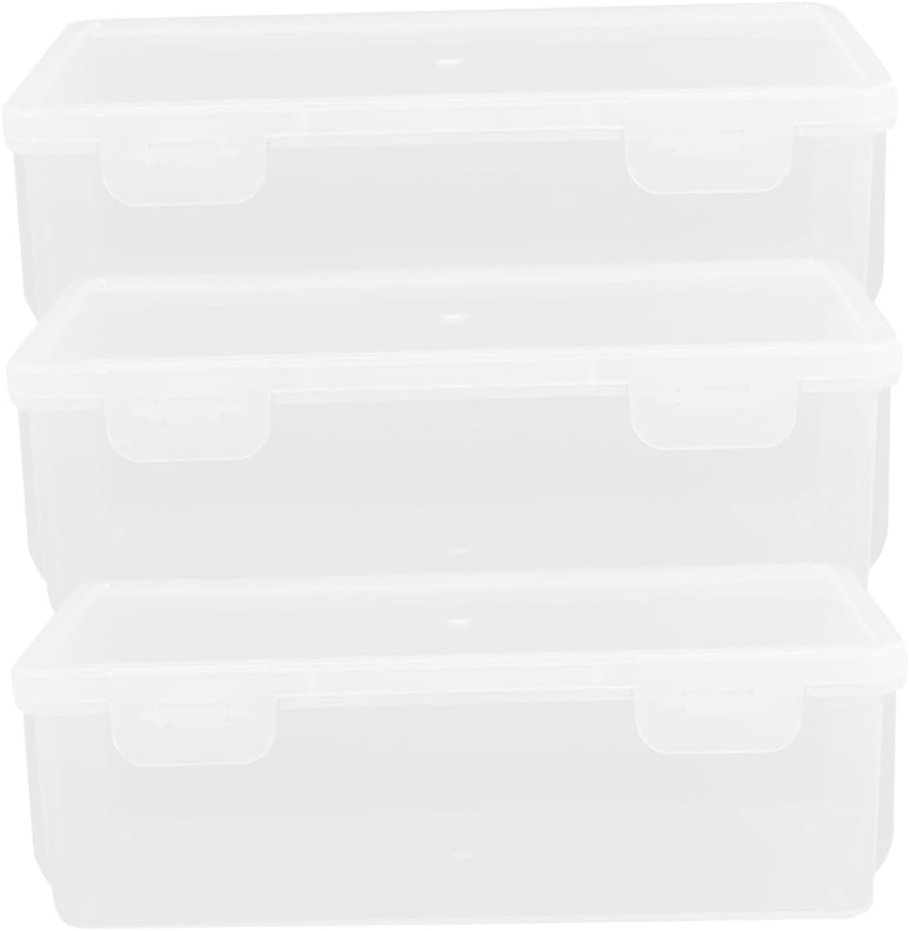 3Pcs Airtight Bread Box Set Bread Storage Container Sturdy Kitchen Organizer Leakproof Design for Fresh and Condiments for Home Use