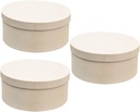 3Pcs Compact Cookie Boxes Round Cake Storage Containers for Cupcakes Pastries and Desserts Party Bakery Packaging