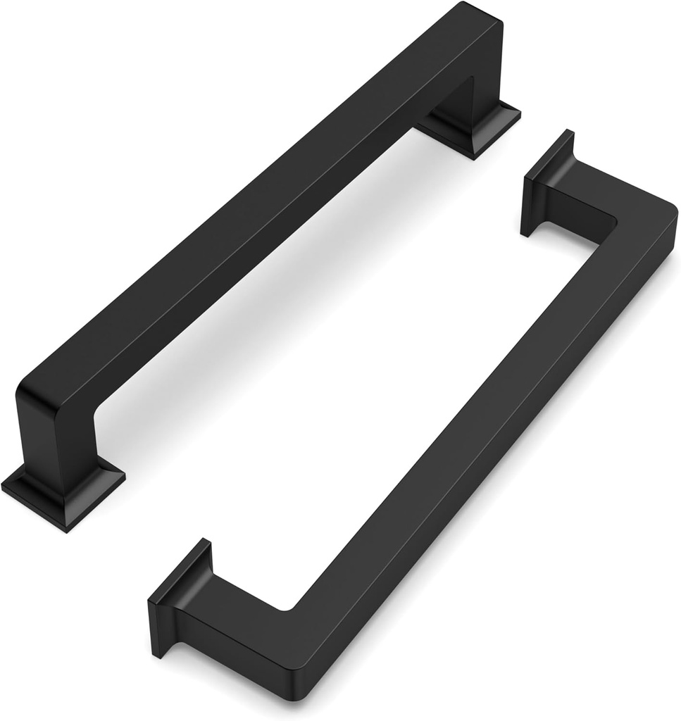 FILTA Cabinet Handles 5 Inch 10 Pack Matte Black Cabinet Pulls for Kitchen Metal Drawer Pulls Modern Cabient Hardware Cupboard Handles