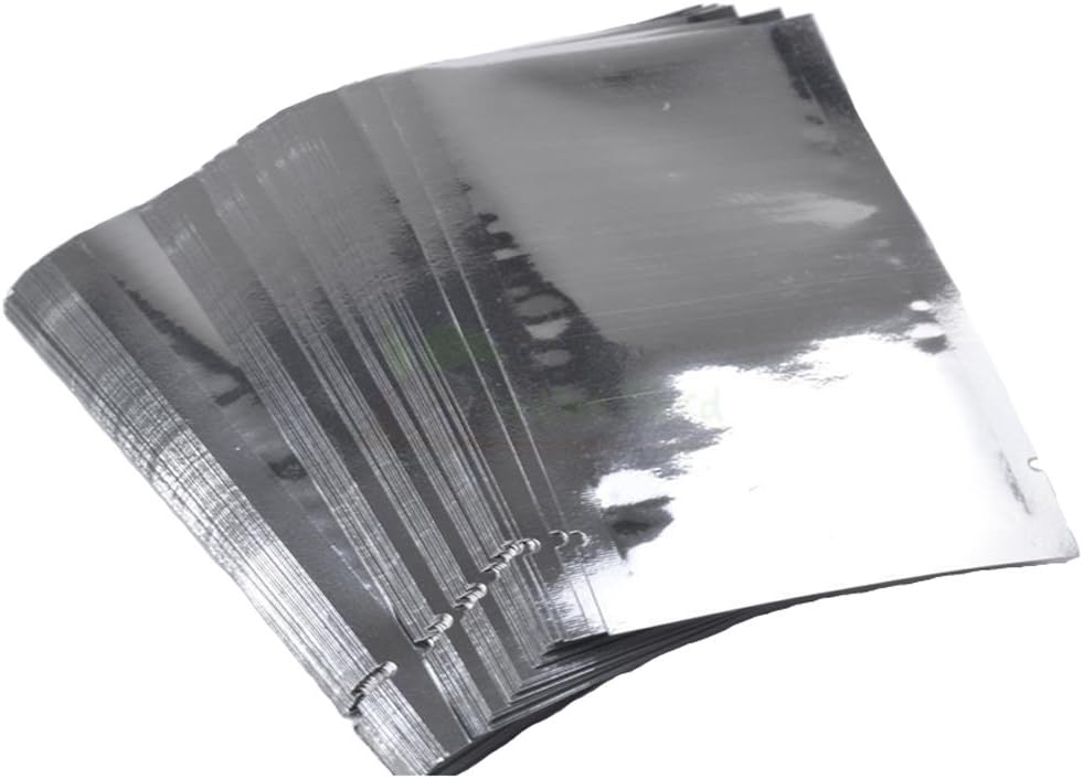 100pcs Silver Aluminum Foil Mylar Bag Vacuum Sealer Food Storage Package Safety 710cm