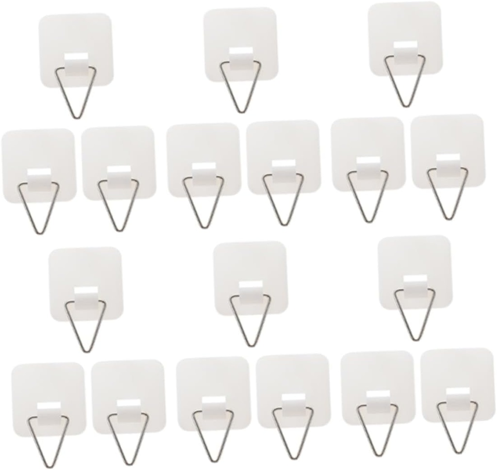 25pcs Decorative Plate Hangers Wall Holders for Display Plate Hangers for Wall Adhesive