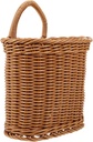 Ciieeo Woven Wall Hanging Fruit Basket for Kitchen Storage Small Rattan Basket Wall-mounted Garlic Holder
