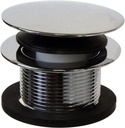 Westbrass A398R-26 1-1/2" NPSM Coarse Thread Mushroom Tip-Toe Bathtub Drain Stopper, Polished Chrome