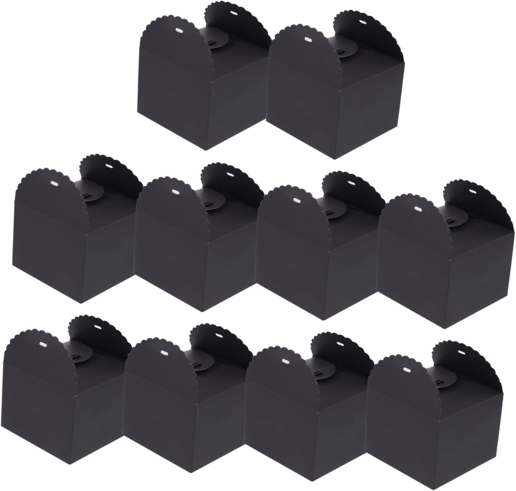 FELTECHELECTR Cupcake Cheesecake Dessert Boxes and Cake Box 10pcs Western-style Cake Present Boxes Paper Material