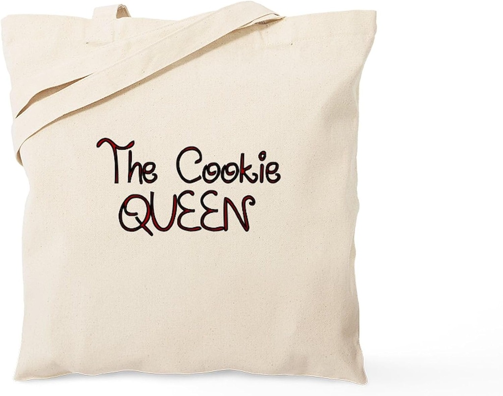 CafePress The Cookie QUEEN Tote Bag Reusable Natural Beige Canvas Shopping Bag