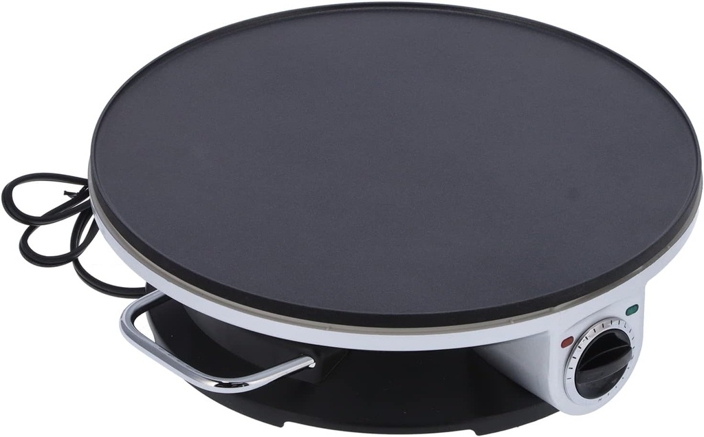 Non-Stick Electric Crepe Maker, Temperature Control For Roti, For Pancakes, Cookies, Quesadillas, Crepes, Lunch & Snacks