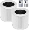 2 Pack A1 Replacement Filter Compatible with VEWIOR Air Purifier HQSC-50, HQKJ-80, AMEIFU AP01W, KOIOS HQKJ-50 Air Pur ifier, 3-in-1 HEPA Air Cleaner Filter