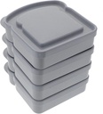 4pcs Portable Sandwich Containers with Lid Leak-Proof Toast Box for Boys and Girls Lunch Food Storage Boxes Small Snack Holders for Travel