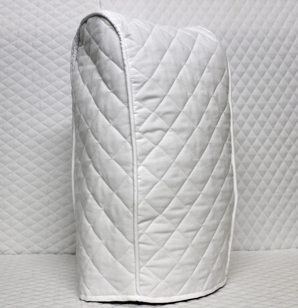White Quilted Food Processor Cover
