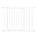 Summer Infant Everywhere Extra Wide Walk-Thru Safety Pet and Baby Gate, 28.75" - 39.75" Wide, 30" Tall, Pressure or Hardware Mounted, Install In-between Rooms, Doorways & Stairways - White Metal