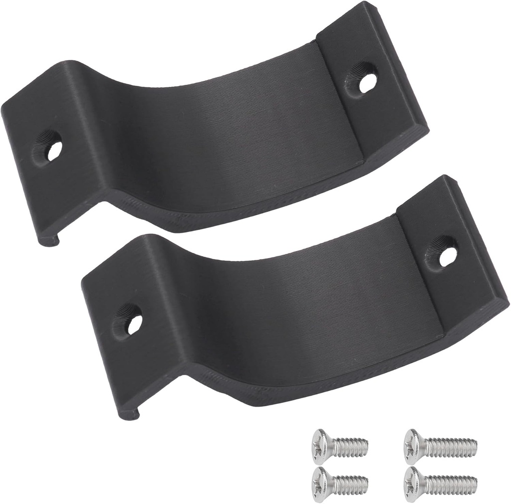 Shower Door Towel Bar Bracket Parts for Bypass Towel Bar Bracket Nylon Clips Replacement - 2 Pack