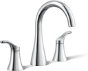 Kohler 27390-4-CP Simplice® Widespread Bathroom Sink Faucet, 1.2 gpm, Polished Chrome