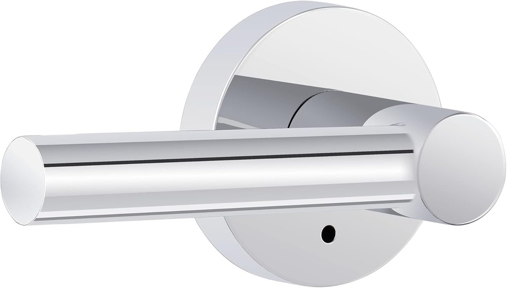Miseno MLK3012 Elkton Round Rod Privacy Door Lever Set - Polished Chrome