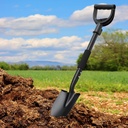 Shovel, Garden Shovels for Digging, 31” Small Spade with D-Handle Portable，Suitable for Car Snow Removal Trenching Kids Sand Beach Shovel Camping Gardening