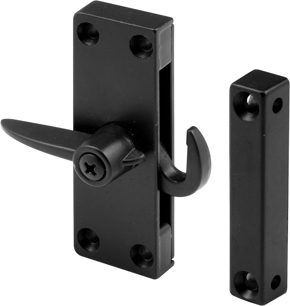 Prime-Line A 104 Die-Cast Black Right-Hand Sliding Screen Door Latch (Single Pack)