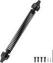 WINSOON 14" Gate Spring Self Closing Heavy Duty Hardware Kit, Outdoor Door Spring Automatic Gate Closure Hardware, with Adjustable Tool, for Wooden and Vinyl Fence, Black