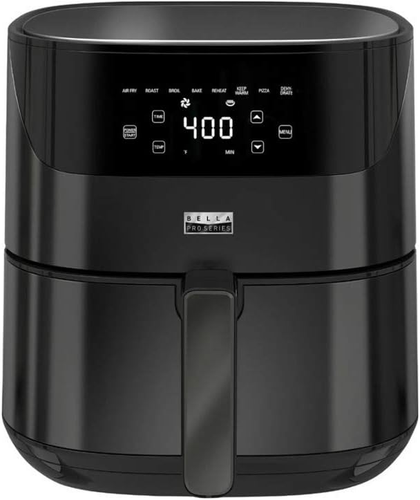 6.3qt Air Fryer Touchscreen Black Stainless Steel