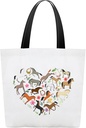 Horse Canvas Tote Bag, Horse Gifts For Women Cowgirl Horse Lover