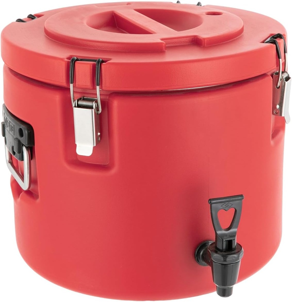 Stainless Steel Insulated Beverage Dispenser, 5.3 Gal/20 L Insulated Beverage Dispenser with Spout and Handle, Food-grade Hot and Cold Drink Server for Hot Tea Coffee Water Restaurant Drink Shop