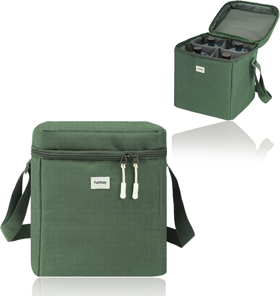 Small 1LB Propane Tank Storage Bag, Mini Fuel ​Cylinder Carry Bags for 4-Pack ​Propane Tanks 16 OZ, Portable Refillable Small Camping Propane Gas Bottle Canister Case with Padding, Bag Only