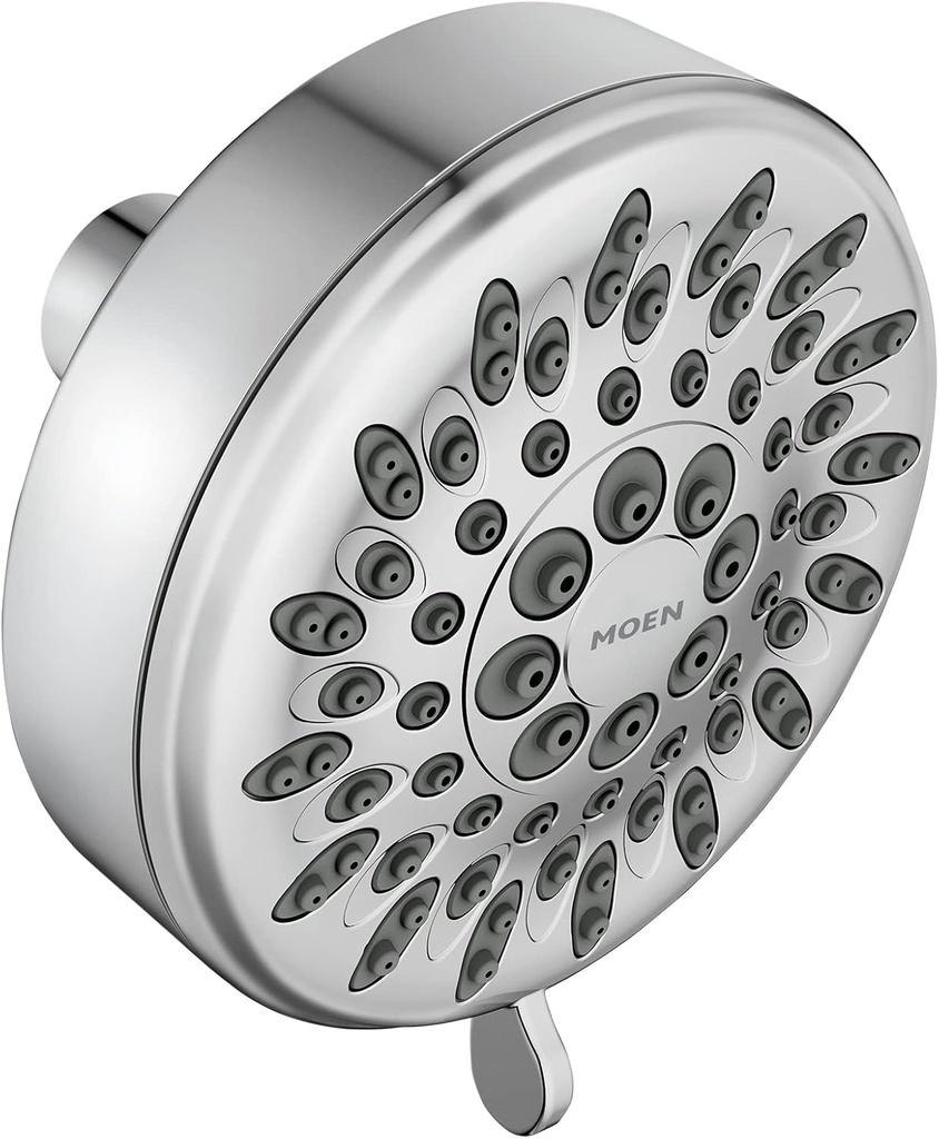 Moen Ignite Chrome Five-function Shower Head With 2.5 GPM High-Pressure Spray, 20090