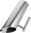 Cabilock Stainless Steel Pitcher Lid Drinks Cup Water Bottle Flared Handle Kettle Home Kettle Juice Pot Cold Water Pitcher