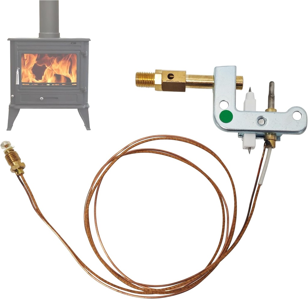 120630-01 Pilot ODS Burner Assembly-Replacement for Empire R6308,DESA Glo-Warm & Vent-Free Heaters-Fits Natural Gas/LP Propane Wall Heaters & Fireplaces (1500W)