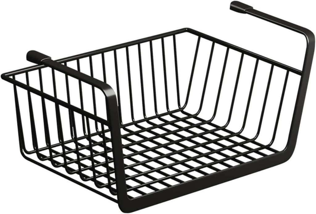 Carbon Steel under Shelf Basket Kitchen Hanging Storage Rack Multipurpose Organizer