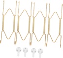 STOBAZA Spring Wall Plate Hangers Metal Plate Hanger Coating Hooks for Mounting