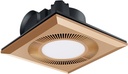 Ventilation Fan 10inch Ceiling Window Exhaust Fan with Light,LED Square Quiet Ceiling Mount Ventilation Fan Combination for Bathroom/Shower/Restroom/Home/Office Ventila,Gold-AU,Gold-1