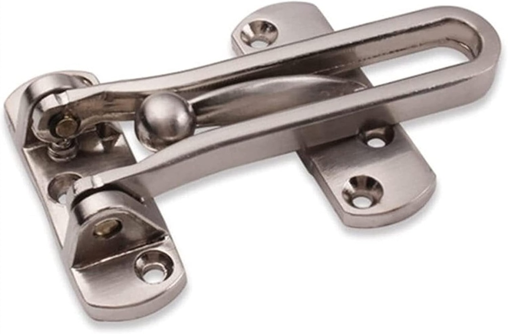 Door Chain Lock,Chain Safe Buckle,Latch Safety Limiter,Insurance Anti-theft Door Safety Chain Household Door Bolt Hotel Room Solid Thick Anti-theft Buckle (Size : GOLD ONE SI ( Size : GOLD ONE SIZE )