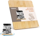 Appliance Slider for Ninja Espresso Machine ES601/ES701, Bamboo Sliding Tray for Coffee Maker, Coffee Slider for Countertop Easily from Under The Cabinet - Natural, 12.2”W x 12.6”D