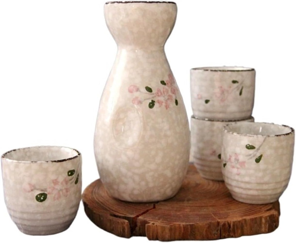 Sake Wine Set Warm Wine Bottle Set Home Shochu Bottle Warm Wine Set Hot Wine Bottle Wine Cup Wine