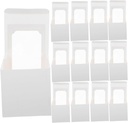 PRETYZOOM 20Pcs Individual Cupcake Boxes with Inserts Elegant Packaging for Cookies and Pastries Window Design for Weddings Showers and Birthdays