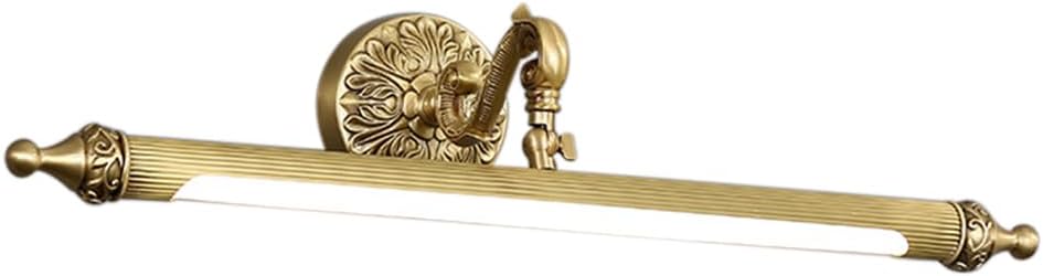 LED Vanity Light Fixture 9W 22.04 inch Bath Vanity Lights with PC Lamp Shade Retro Artwork Picture Lighs Wall Sconces for Dressing Bathroom Lighting 3 Color Temperature