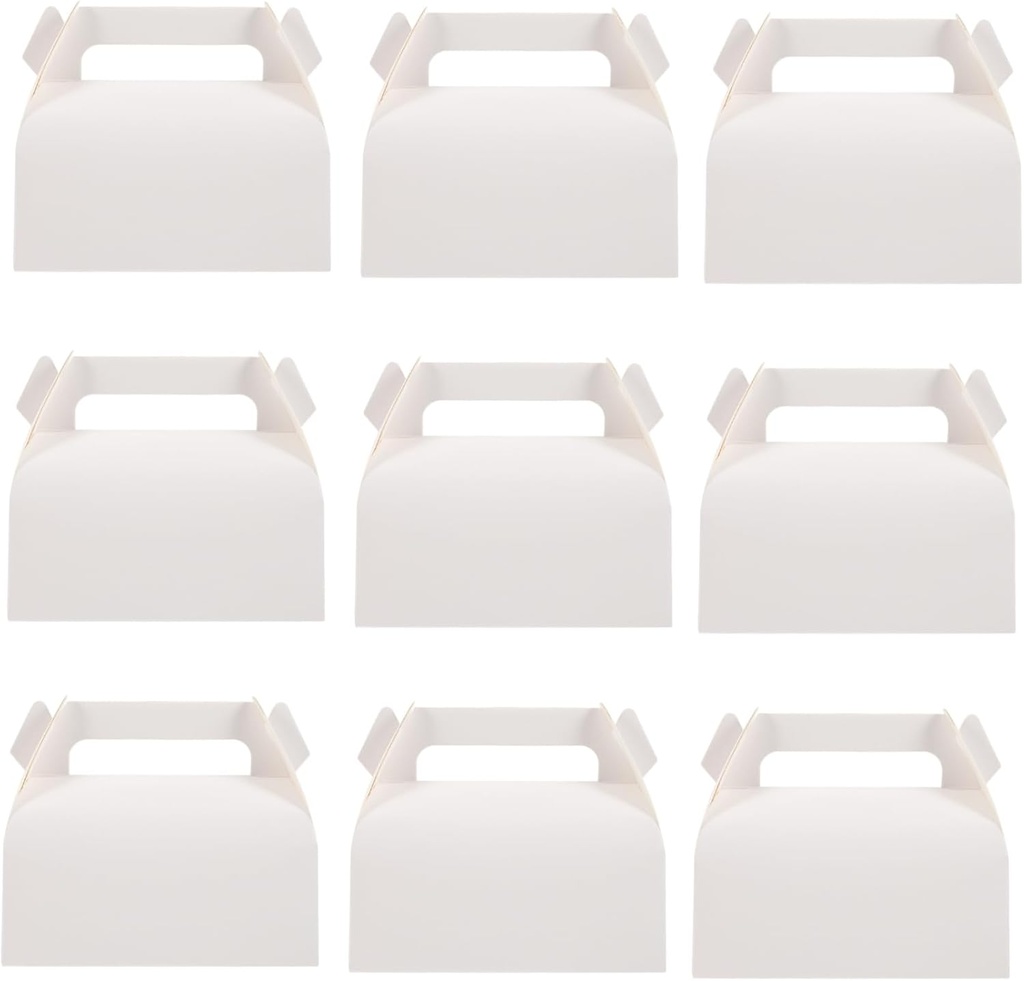 PRETYZOOM 50pcs Cupcake Carrier Box Window Creative Bakery Box for Muffins Cookies and Pastries for Parties Weddings and Holiday Gifting