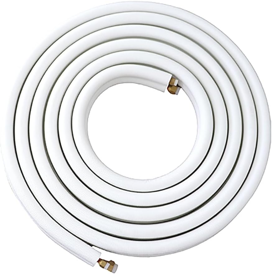 FLOBAL 25 ft. Ductless Mini Split Air Conditioning Insulated Copper Line Set 1/4” x 1/2”