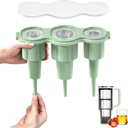 Longzon Easiest Release Ice Cube Tray for Stanley Cup 30-40oz Tumbler/Yeti Cup Ice Mold, Silicone Ice Tray Molds With Lid for Chilling Cocktails, Whiskey, Drinks, Coffee, Easy Release Ice Maker-Green