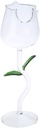 100ML for Creative Glass Transparent Rose Shaped Cup Cocktail Cup Glass Water Cups for Restaurant Red Wine Glasses with Stem