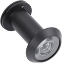 jojofuny 200 Degree Wide Angle Door Viewer High Definition Solid Black Peephole for Door Cat Eye
